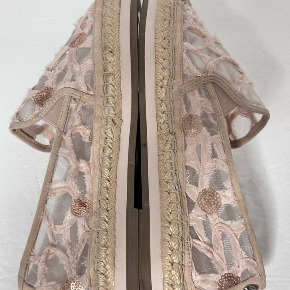 Women’s BOTKIER SARA 9 Pink Embellished Espadrilles Mesh Sequins Mixed Textiles - Picture 6 of 12
